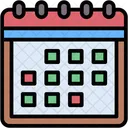 Calendario Horario Administracion Icono