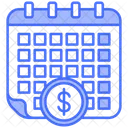Calendario Dia De Pagamento Hora E Data Ícone