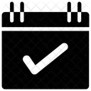 Calendario Marca De Verificacion Fecha Icono