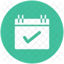 Calendario Marca De Verificacion Fecha Icono