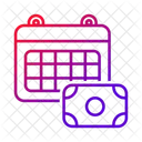 Calendario Dinheiro Dia De Pagamento Ícone