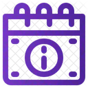 Calendario Informacion Evento Icono