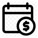 Calendario Dia De Pagamento Programacao Ícone
