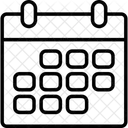 Calendario Programacao Data Ícone