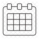 Calendario Tarifas Horario Icono