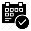 Calendario Verificar Agendar Ícone