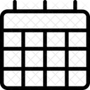 Calendario Parede Data Ícone