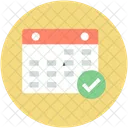 Calendario Marca De Verificacion Fecha Icono