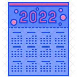 Calendário 2022  Ícone