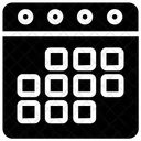 Cronograma Cronograma Reuniao Ícone