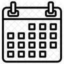 Calendario Fecha Ano Icono