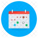 Calendario Fecha Horario Icono