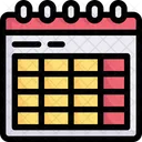 Red Comunicacion Calendario Icono