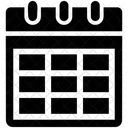 Calendario Dia Horario Ícone