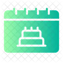 Calendario Aniversario Hora E Data Ícone