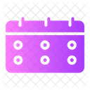 Calendario Ferias Data Ícone