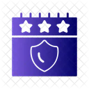 Calendario Mes Seguridad Icono