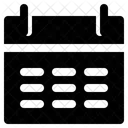 Calendario Fecha Ano Nuevo Icono