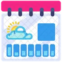 Calendario Fecha Temporada Icono