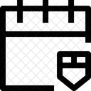 Calendario Proteger Agenda Ícone