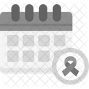 Calendario Cancer Conciencia Icono