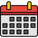 Calendario Mes Negocios Icono