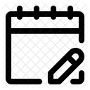 Calendario Programar Escribir Icon