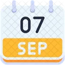 Calendario Setembro Sete Ícone