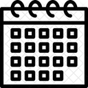 Calendario Agenda Data Ícone