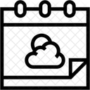 Calendario Clima Hora Y Fecha Icono