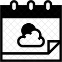 Calendario Clima Hora Y Fecha Icono