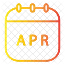 Calendário de abril  Ícone