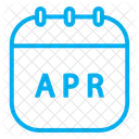 Calendário de abril  Ícone