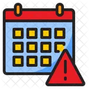 Advertencia de calendario  Icono