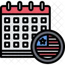 Calendario americano  Icono