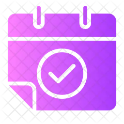Calendario aprobado  Icono