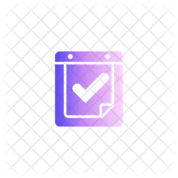 Aprovação do calendário  Ícone