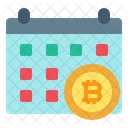 Calendário bitcoin  Ícone