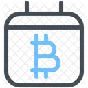 Calendario bitcoin  Icono