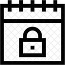 Bloquear calendário  Ícone