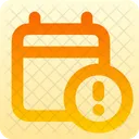 Exclamacao Circulo Calendario Icon