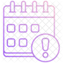 Calendario Com Alertas Ícone