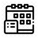 Calendario con notas  Icono