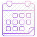 Calendario Con Varias Paginas Icono