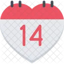 Calendario Coppia Amore Icon