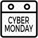 Calendário da segunda-feira cibernética  Ícone