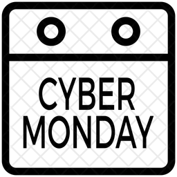 Calendário da segunda-feira cibernética  Ícone