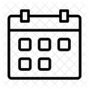 Datas Do Calendario Organizado Simples Ícone
