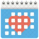 Calendario De Amor Calendario De Eventos Fecha Icon