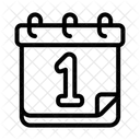 Calendario Data Planejador Ícone